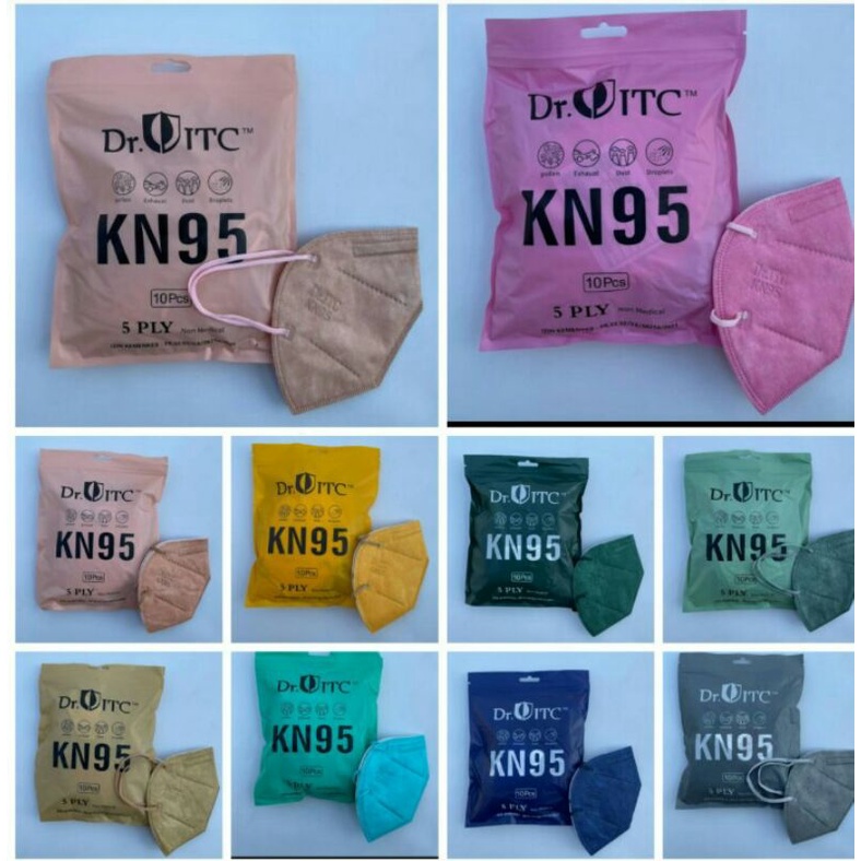 MASKER DR ITC KN95 WARNAHARGA PER BOX ISI 10 PCS .