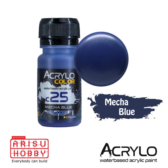 

ACRYLO COLOR MECHA BLUE C25 Water Based crylic Paint Color Cat Gundam