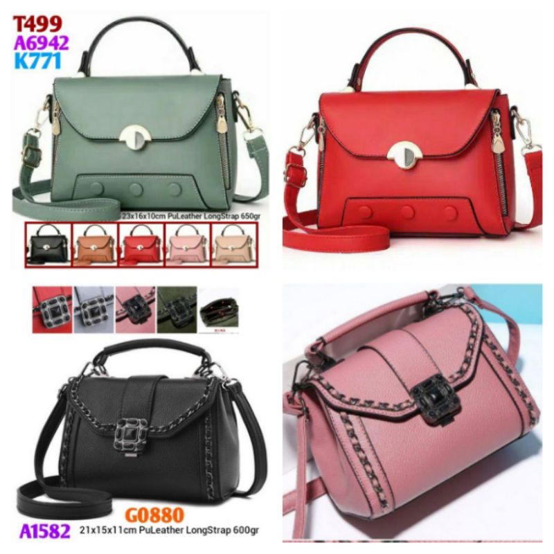 Gij. 1kg2 SLING HAND BAG  A1582 G0880 T499 G215 A6942 VICTORIAN, Elegant STUD  Tas Selempang Wanita 