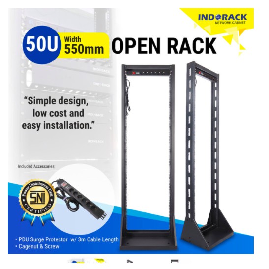 OR50 - 50U Open Rack 19&quot; - INDORACK