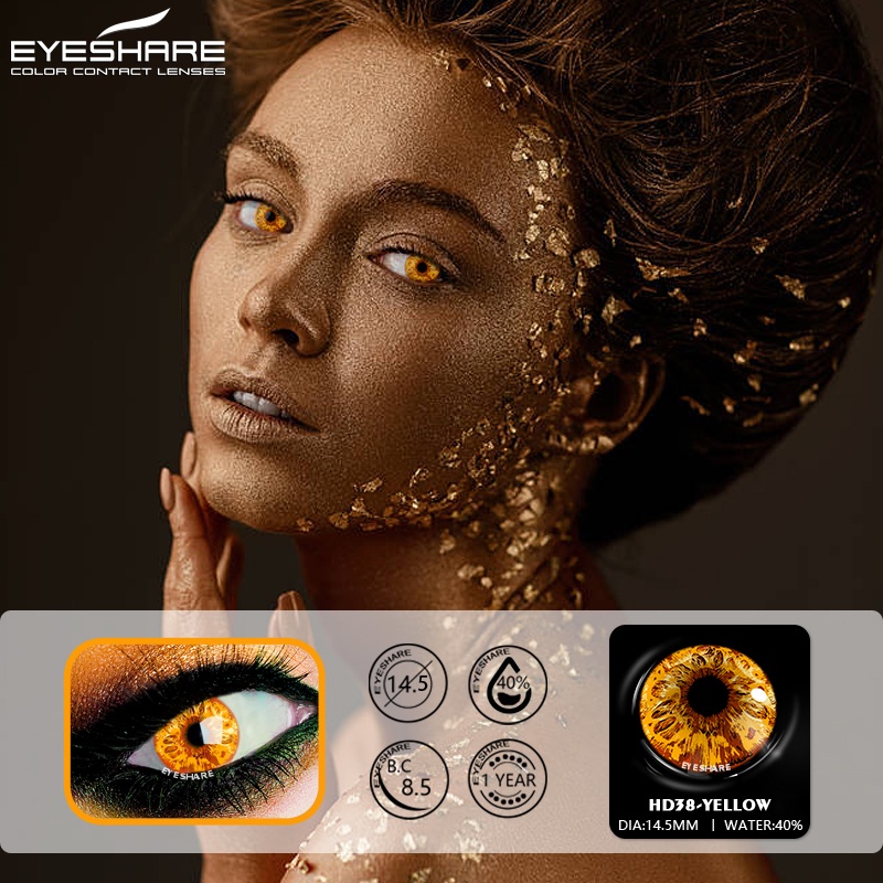 [✅COD] DIANOSAUR GREEN Softlens Mata Normal Softlens Cosplay Karakter Warna Sepasang lensa kontak berwarna softlen big eyes Halloween soflens