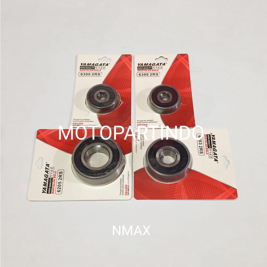 BEARING RODA DEPAN BELAKANG YAMAHA NMAX 155 AEROX 155 LAHER BERING RODA SET NMAX NEW AREOX 155 NEW
