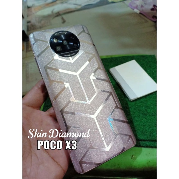 POCO X3 /X3 PRO, SKIN Garskin motif DIAMOND /Anti Jamur