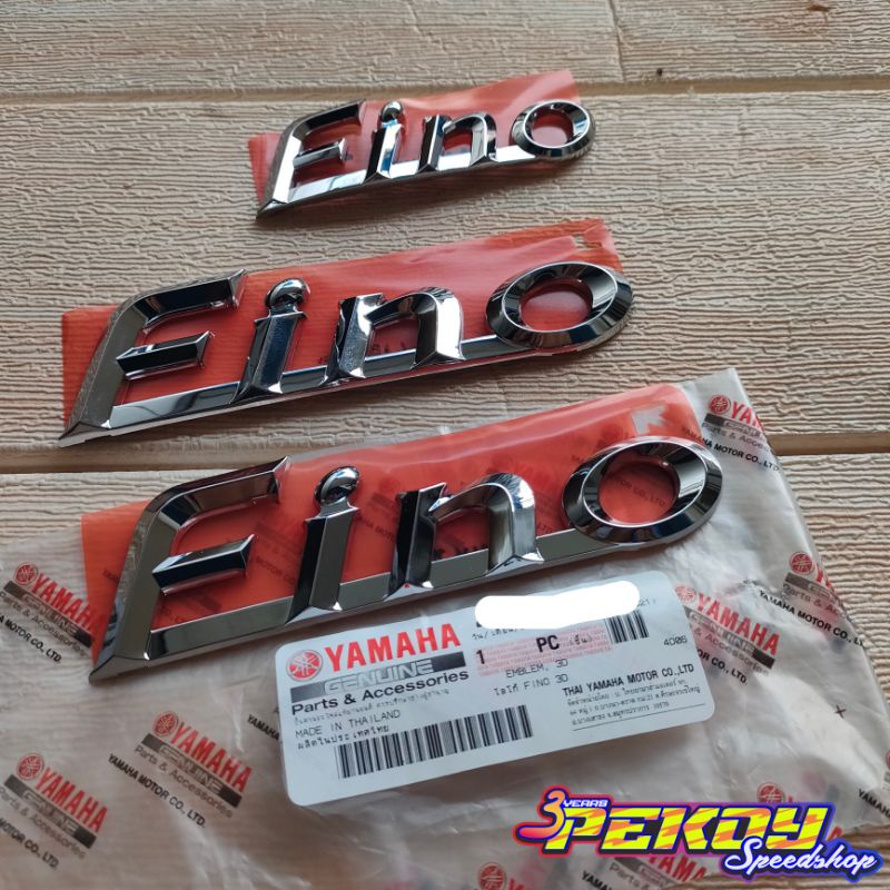 emblem satu 1 set fino classic 110 fino karbu original yamaha thailand harga termurah