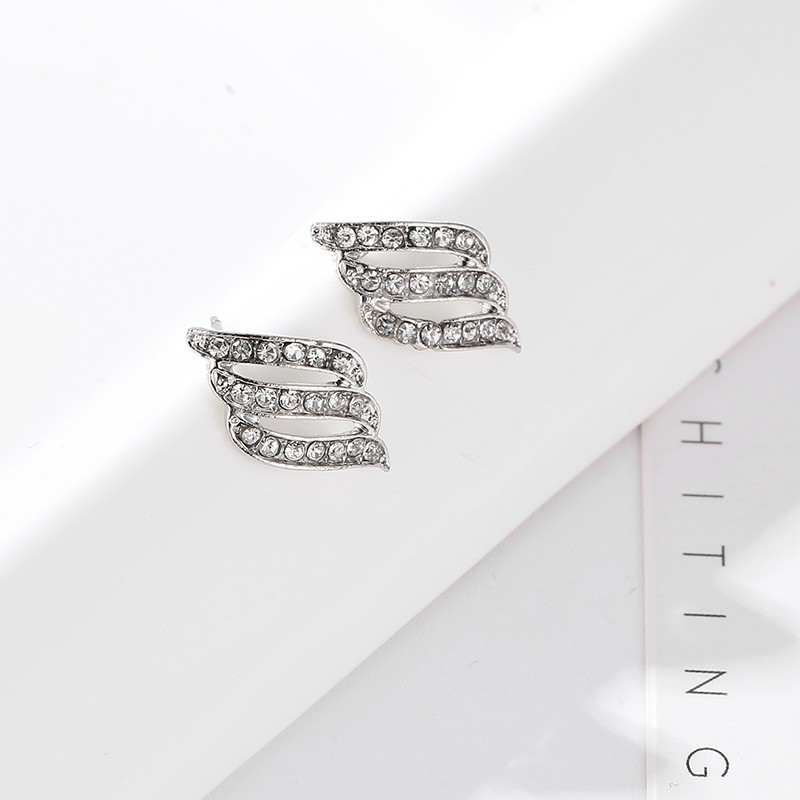 Anting temperamen stylish, Sayap malaikat halus anting, Anting bulu pejantan