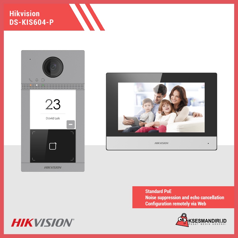 VIDEO INTERCOM HIKVISION DS-KIS604-P