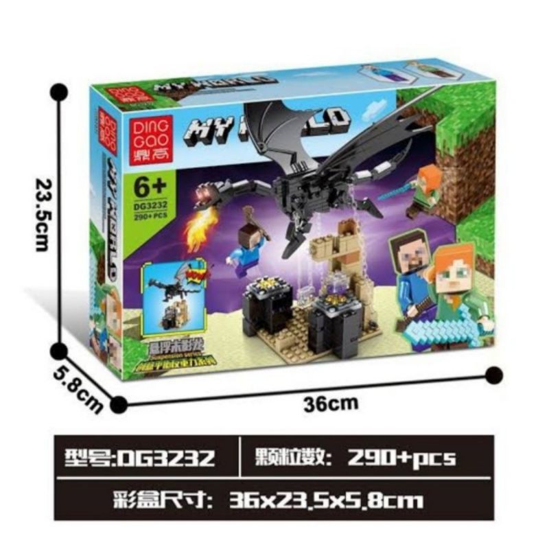 Lego Block Minecraft Naga Penjaga Harta Karun