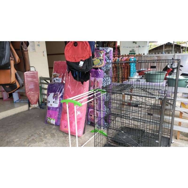 Kandang Kucing tk3 XL uk 110x75x50. bahan besi tebal-Pink