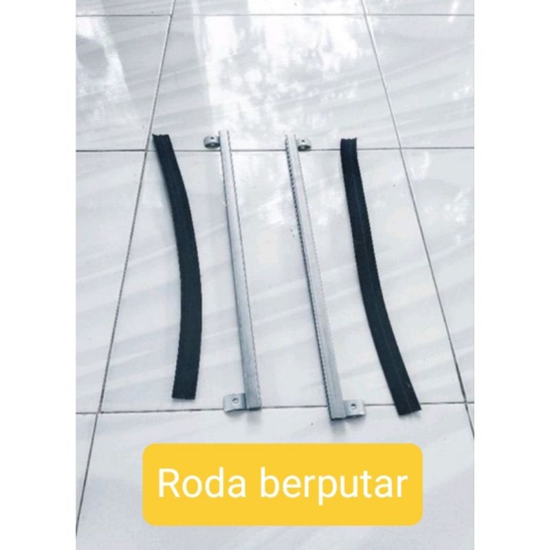 plat dudukan kaca pintu depan kijang super kijang rover kijang grand sepasang plus karet