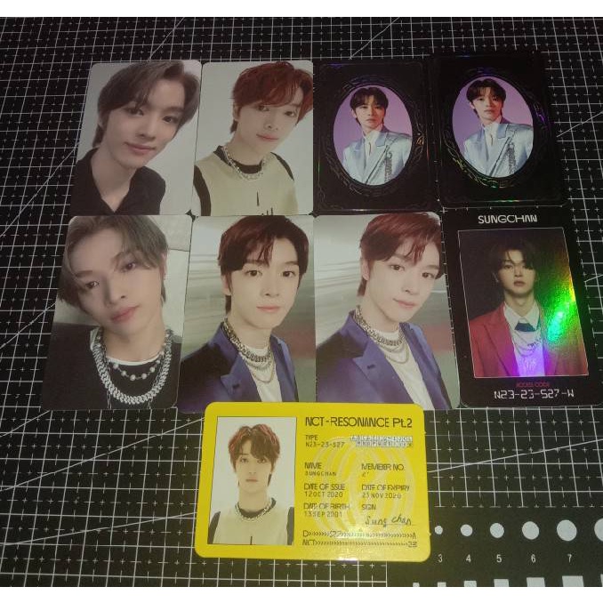 PHOTOCARD PC SUNGCHAN PAST FUTURE ARRIVAL DEPARTURE YB AC ID CARD KIHNO RESONANCE NCT kipast kihpast