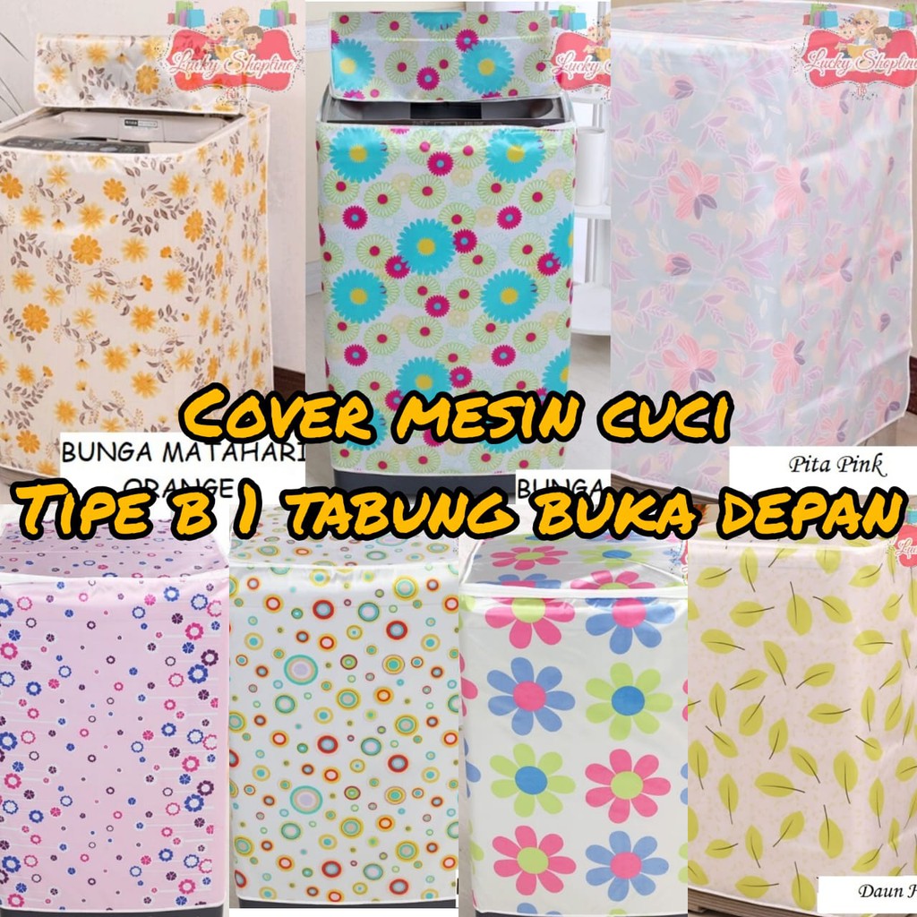 [BIG SALE] [TIPE B BUKA DEPAN] Cover Mesin Cuci Bahan satin