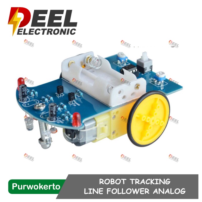 ROBOT TRACKING LINE FOLLOWER D2-1 DIY KIT SMART CAR LM393 BELUM RAKIT