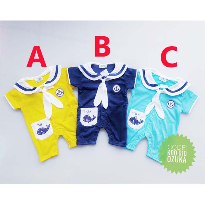 Baju Anak Bayi Laki Laki Jumper Romper Pelaut Sailor Ozuka