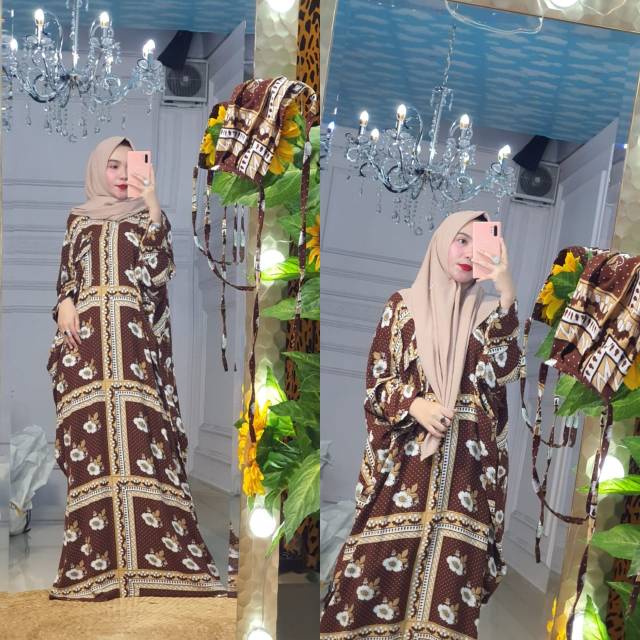 Abaya Bahan Katun Rayon