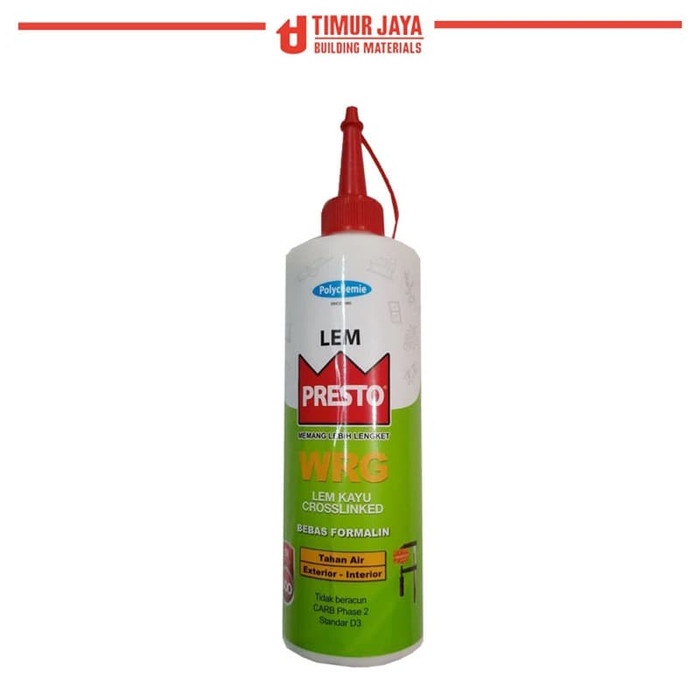 

Waterproof Lem Putih Kayu Tahan Air Presto WRG 600 gram