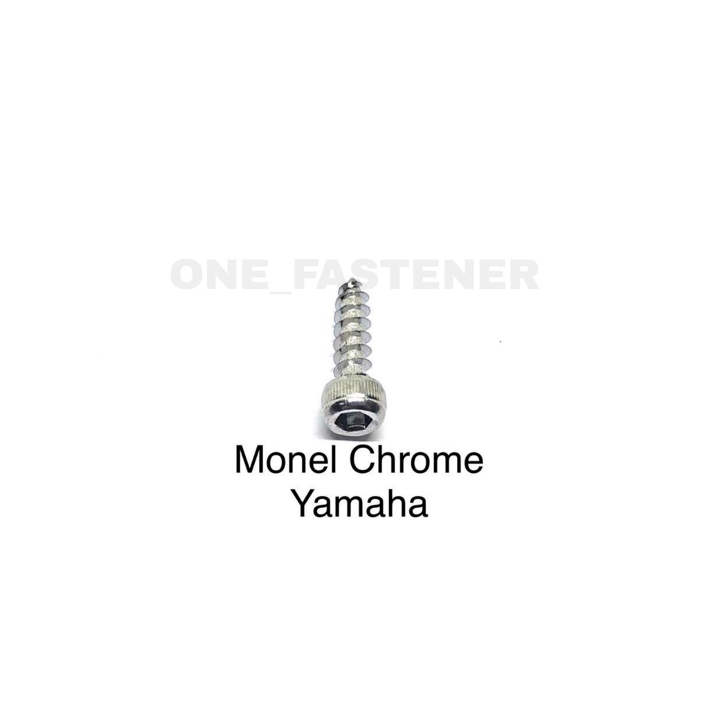 50 Pcs v285 Baut Monel CHROME Sekrup body 5x18 yamaha m5x18 mio L4 cob