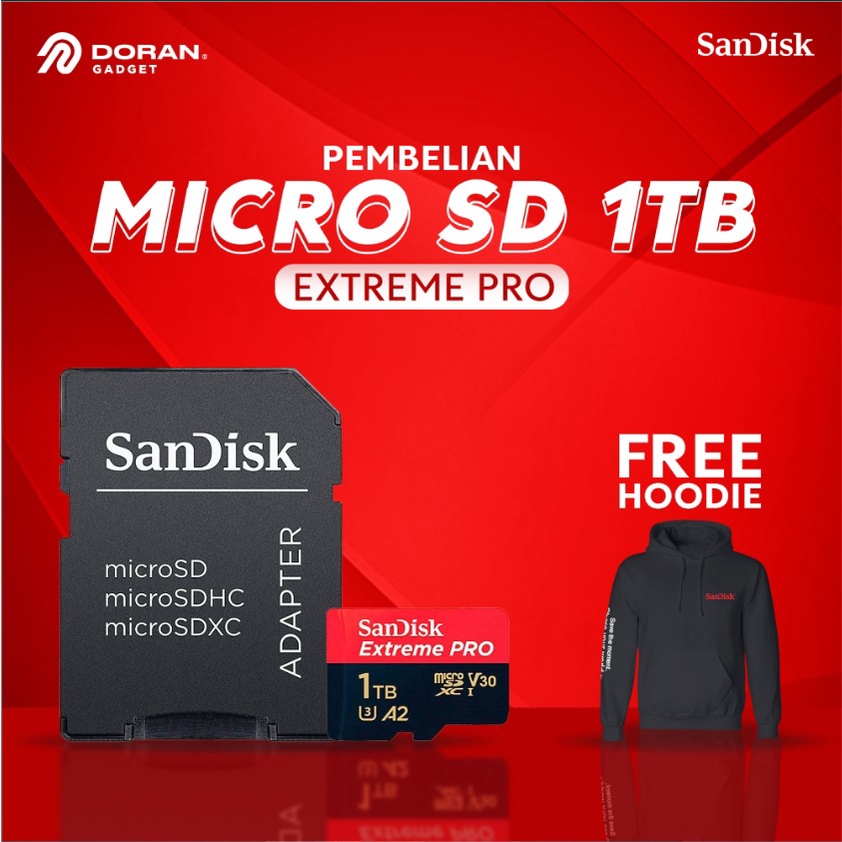 SanDisk Extreme PRO microSDXC UHS-I Card 1TB up to 170Mbps Original