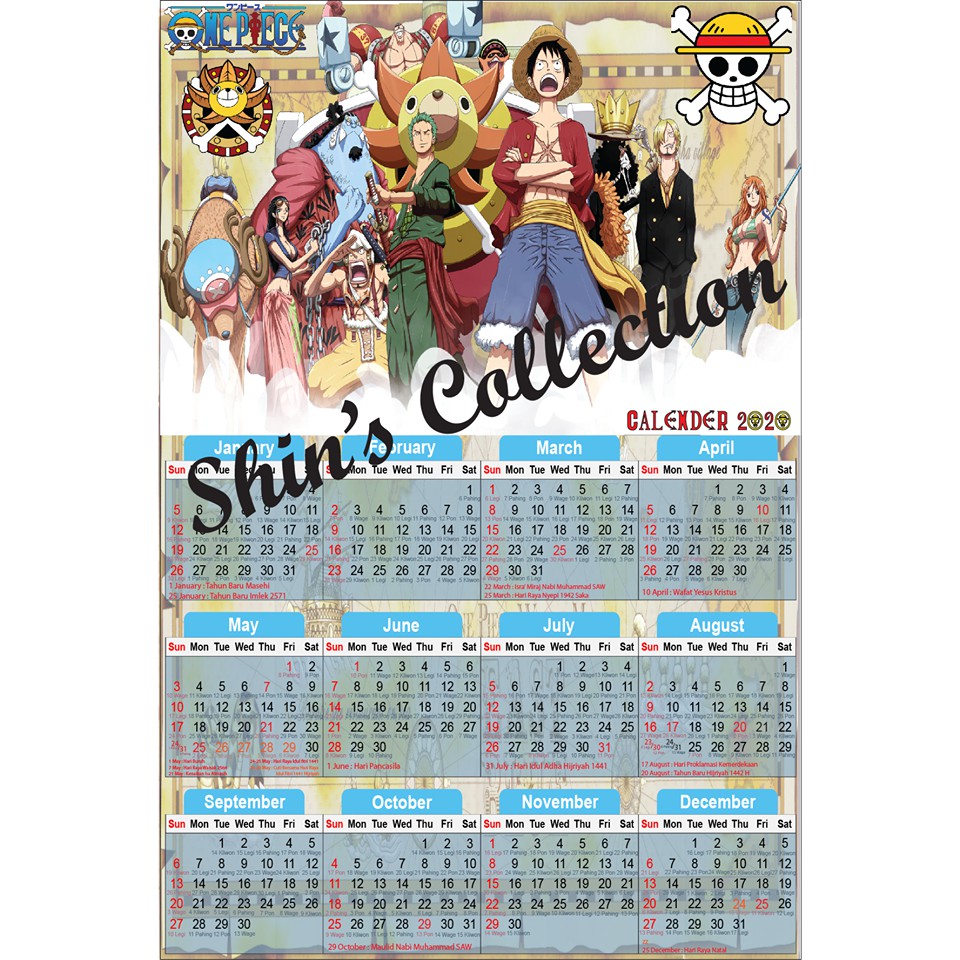 

Kalender one piece