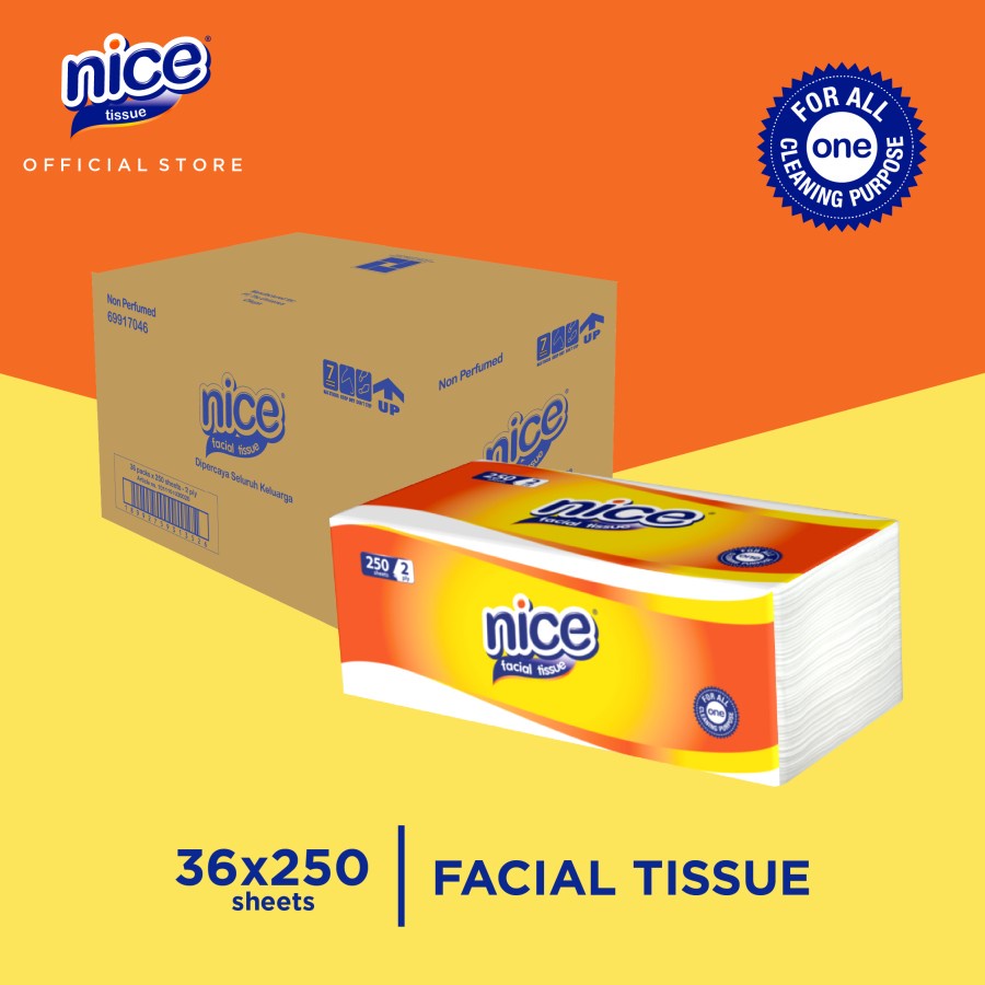 Nice Facial Tissue Softpack 250 Sheet