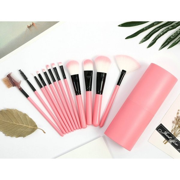 KUAS MAKE UP BRUSH MAKE UP TABUNG KUAS SET MAKE UP BRUSH SET ISI 12