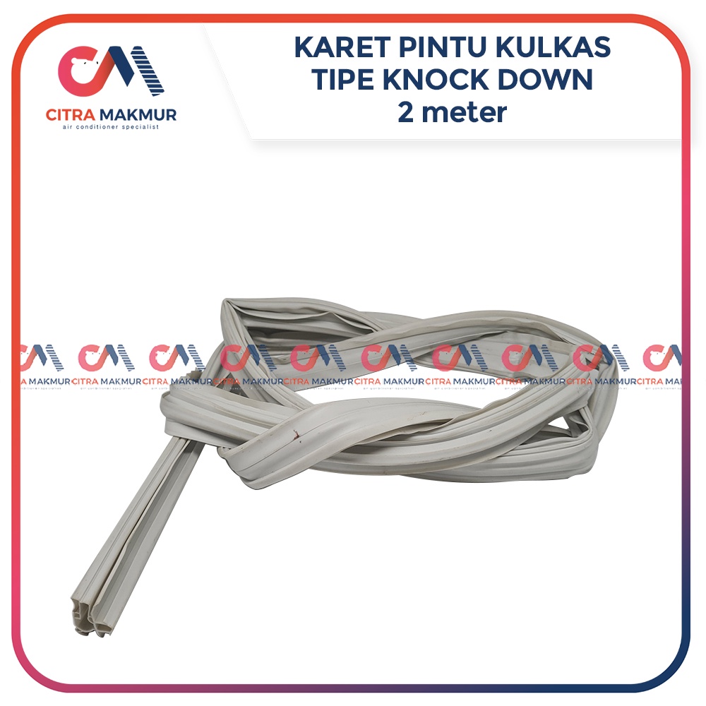 Gasket Karet Pintu Kulkas 1 pintu Knock TUsuk merk SHARP Freezer baut LG belum termasuk Magnet 2 per batang meter