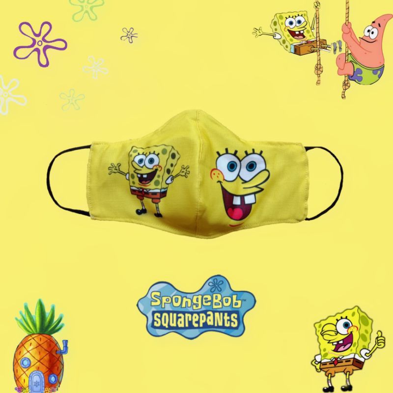 Masker Karakter Printing ANAK, Masker Kain Karakter Anak