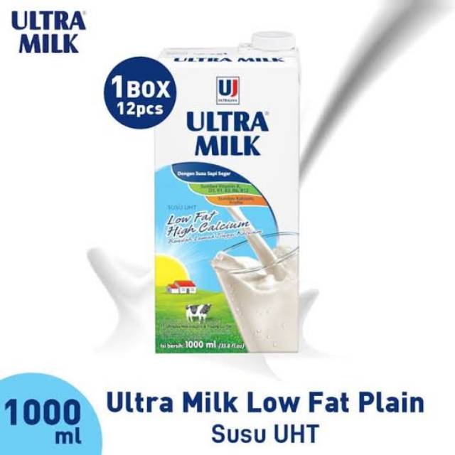 

Ultra Milk Low Fat 1 Liter | GOJEK GRAB