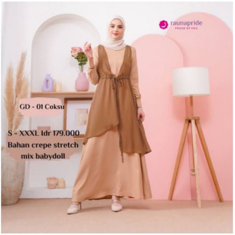 GAMIS RAUNA GD-01 • TERBARU • RAUNA