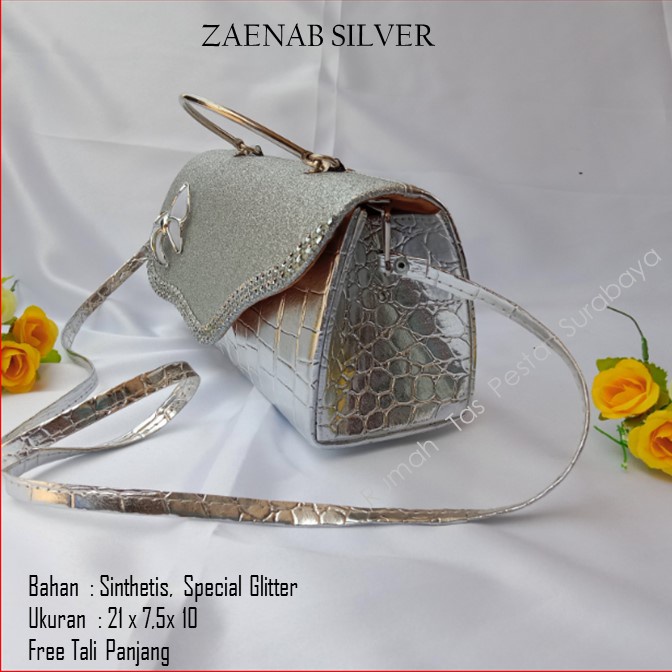 Tas Unik,Tas Elegan ,Tas Slempang,ZAENAB SILVER