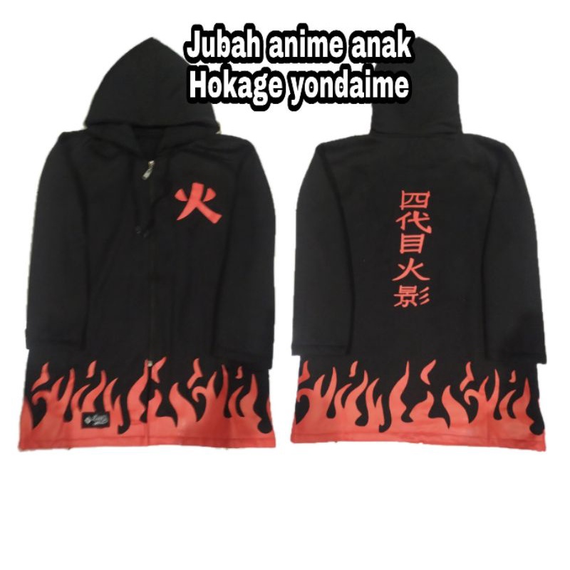 jubah anime anak naruto hokage yondaime api merah