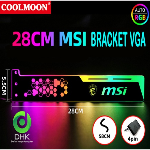 Bracket VGA card Coolmoon Asus ROG MSI Aorus RGB LED