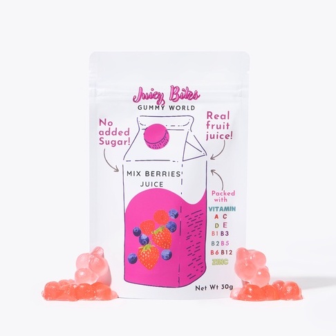 Sugar Free Vitamin Gummy Permen Gummy Bites Official / Permen 1 tahun / Yumearth / Yum Earth