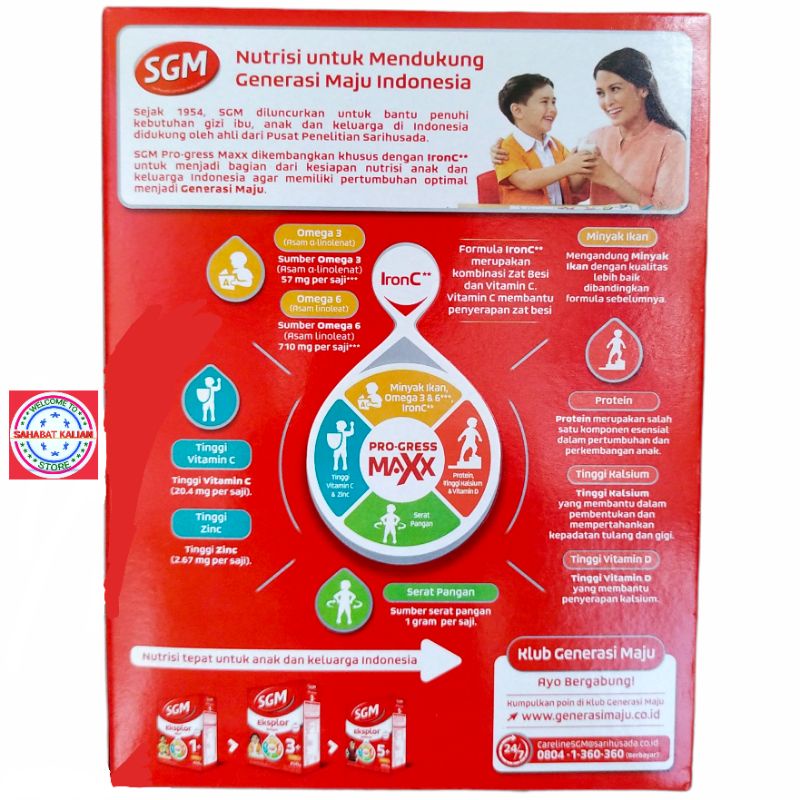 SGM EKSPLOR BELAJAR 3+ 900GRAM PER 1 BOX