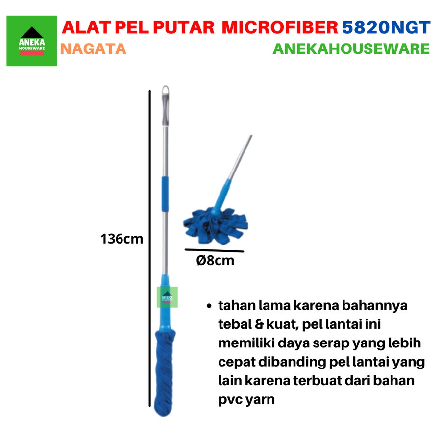 NAGATA Alat Pel Peras Putar Microfiber NG 5820