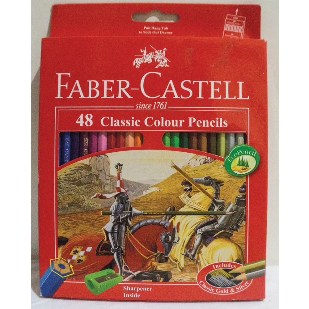 

Pensil Warna Faber Castell 48 warna panjang - FABER CASTELL 48 WARNA