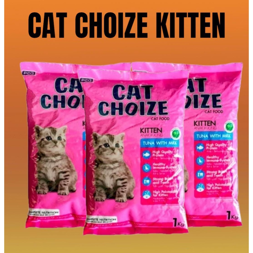 Pakan Kucing/CAT CHOIZE FOR KITTEN / CAT FOOD 1 kg / FRESH PACK