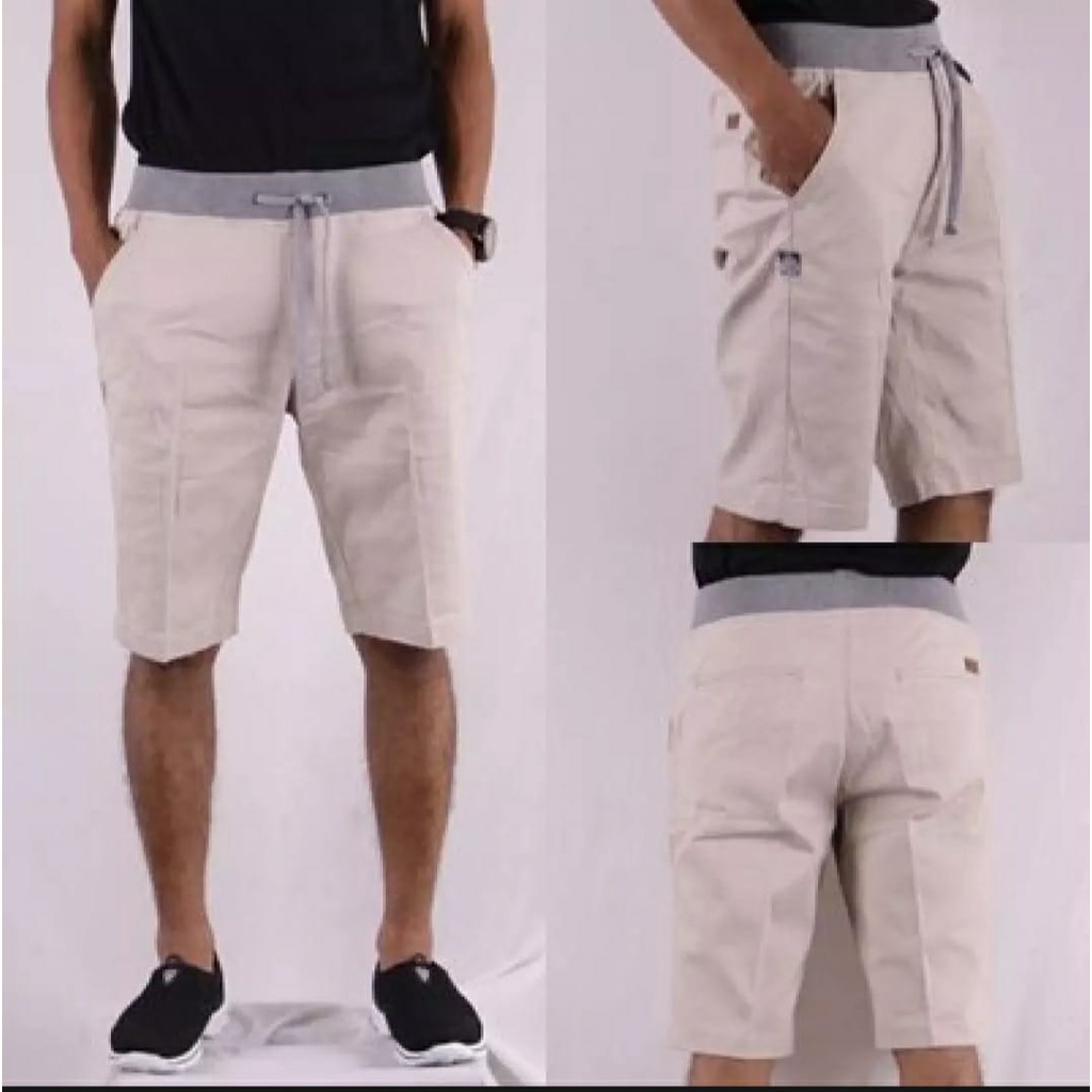 Celana pendek polos chinos pria remaja dan dewasa celana rib model distro anak laki-laki celana harian cowo cowok