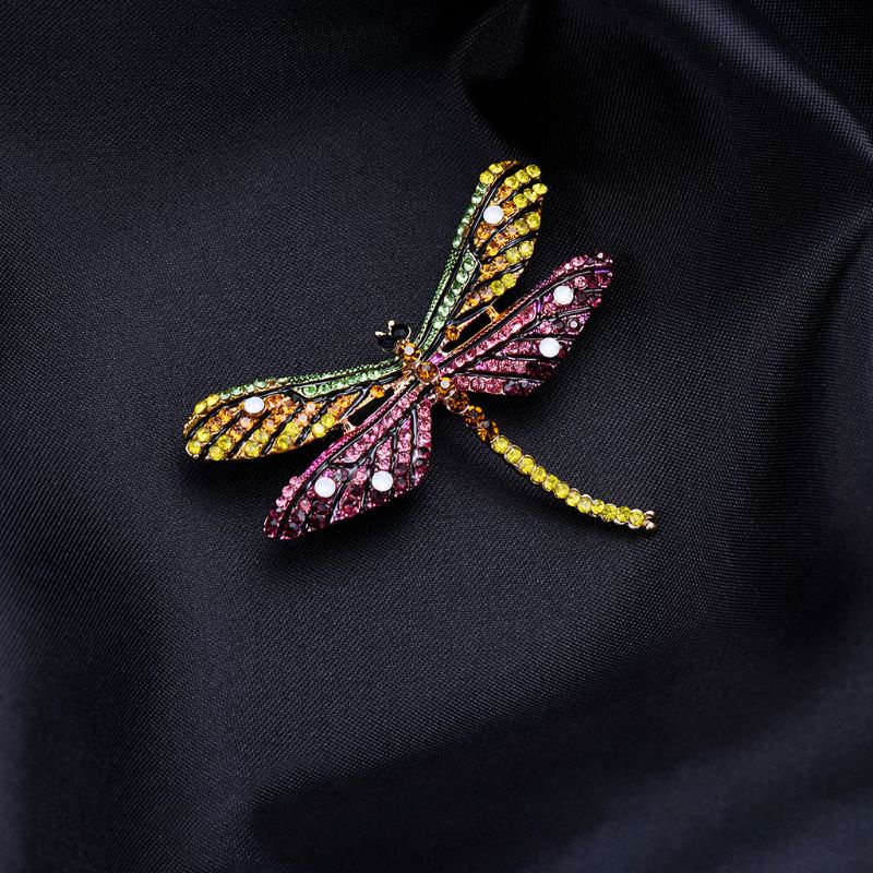 Siy Bros Pin Bentuk Capung Warna Warni Untuk Aksesoris Fashion Wanita