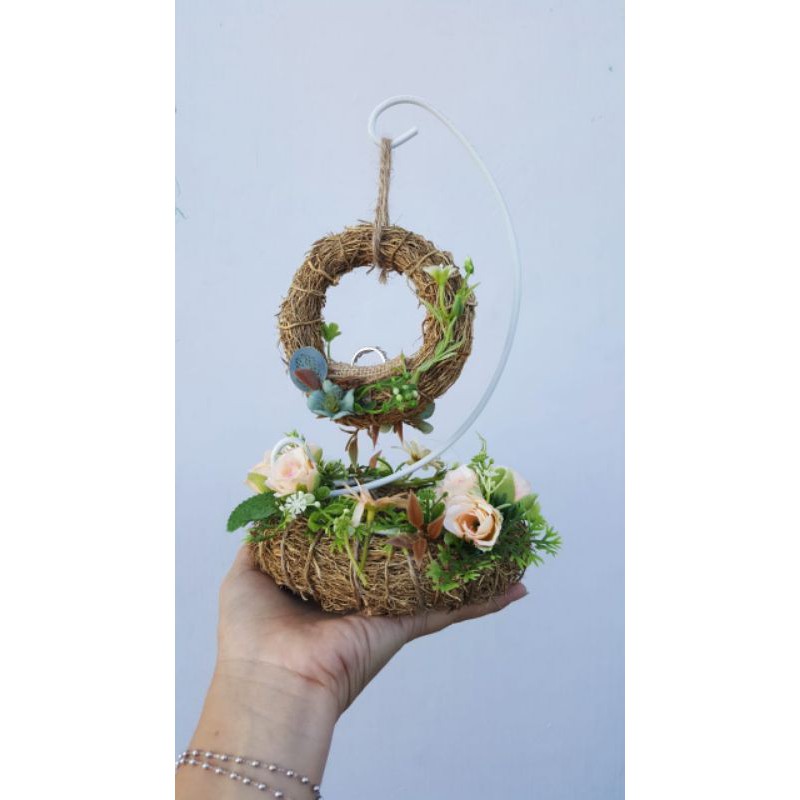 Tempat cincin rustic /wedding ring bearer /tempat cincin nikah /ring box rustic