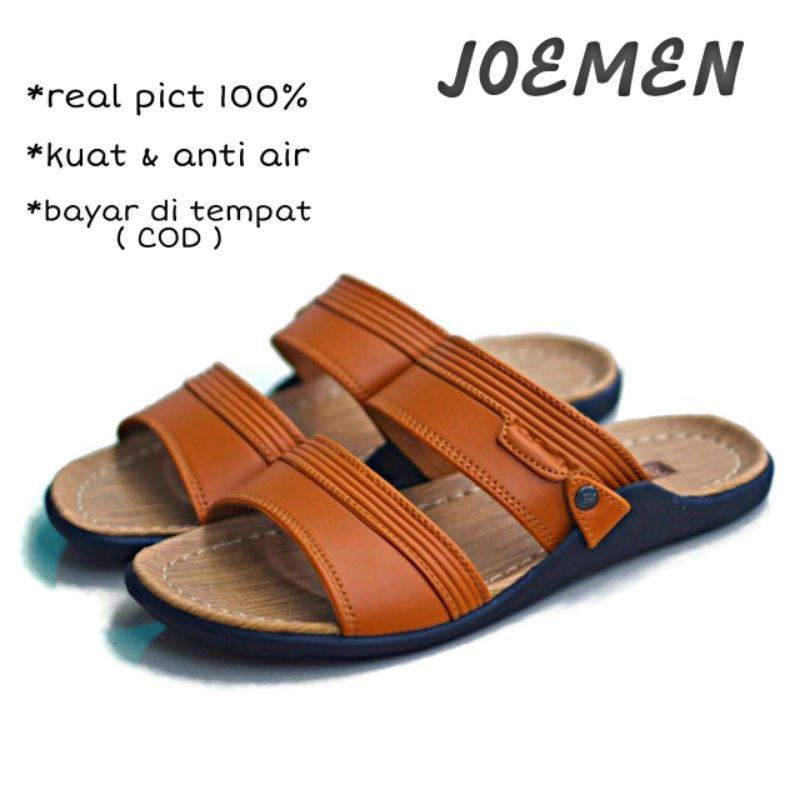  SANDAL  KULIT JOEMEN S 10 ORIGINAL PRIA  MODEL  TERBARU  