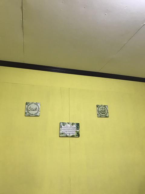 Walldecor Murah Kaligrafi  Ayat Kursi Allah Muhammad / Bahan  Kayu  / 1 Set  Isi 3 Pcs / Monstera