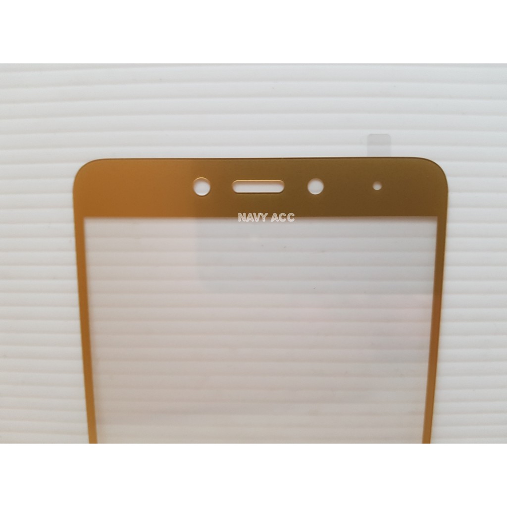 Tempered Glass Warna - Colour Xiaomi Redmi Note 4 Full Cover