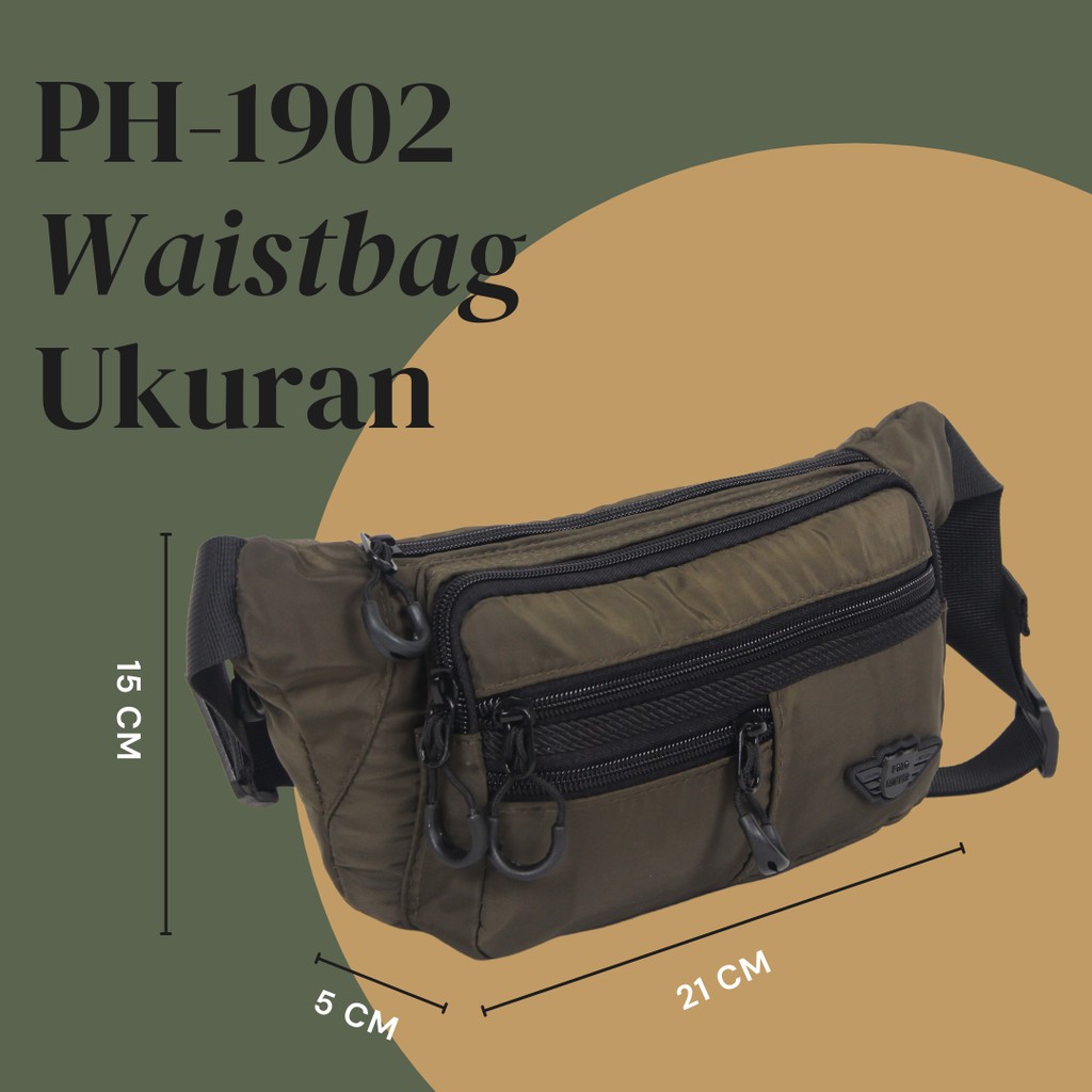 Waistbag Pria POLO HUMMER - TAS BAHU SLEMPANG