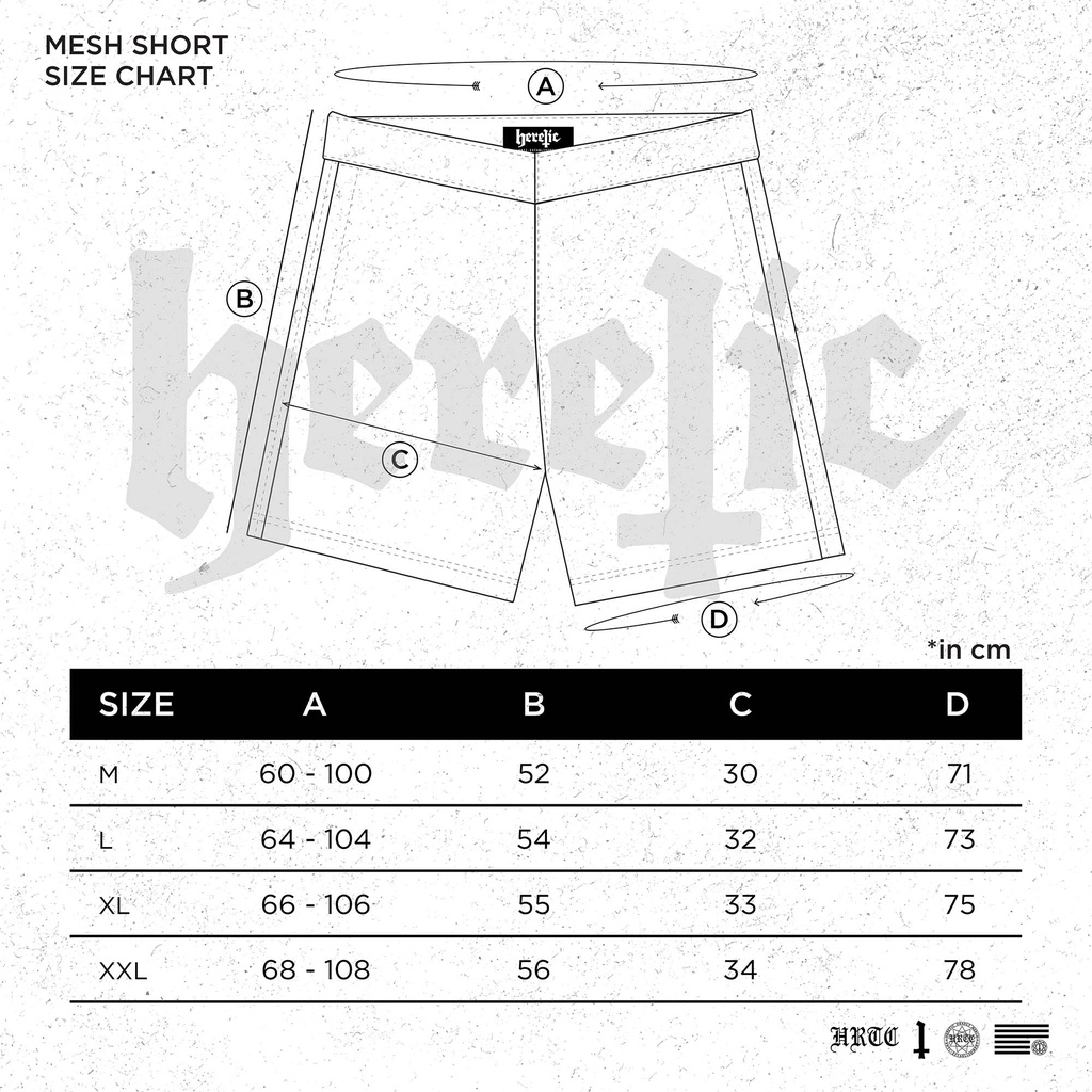 Heretic x Naratu - Mesh Shorts - KLHC