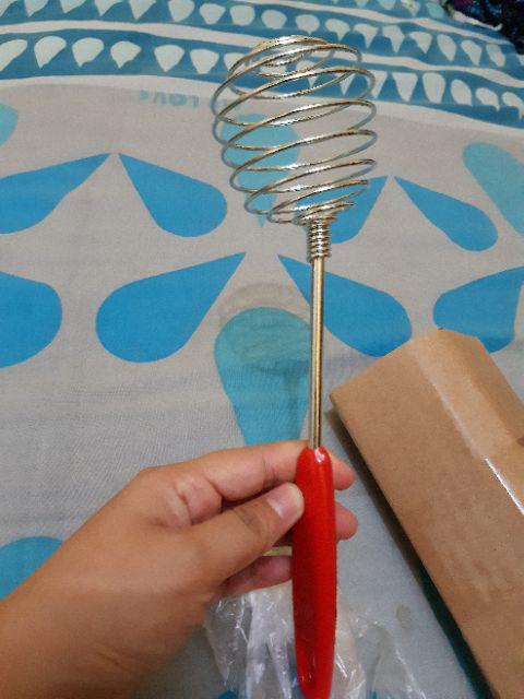 Whisk Kecil Gagang Merah P17cm /kocokan