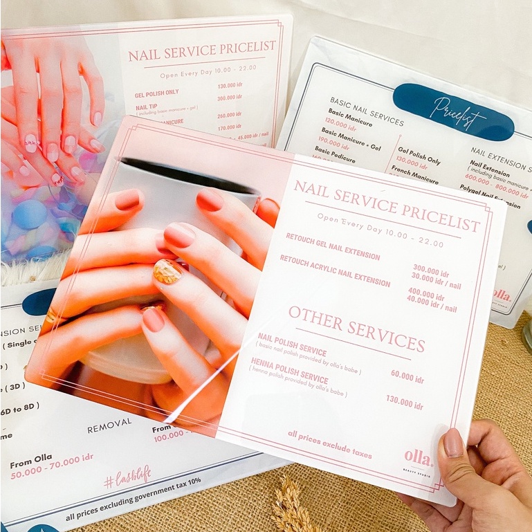 

Menu Restoran High Quality - Acrylic UV Print