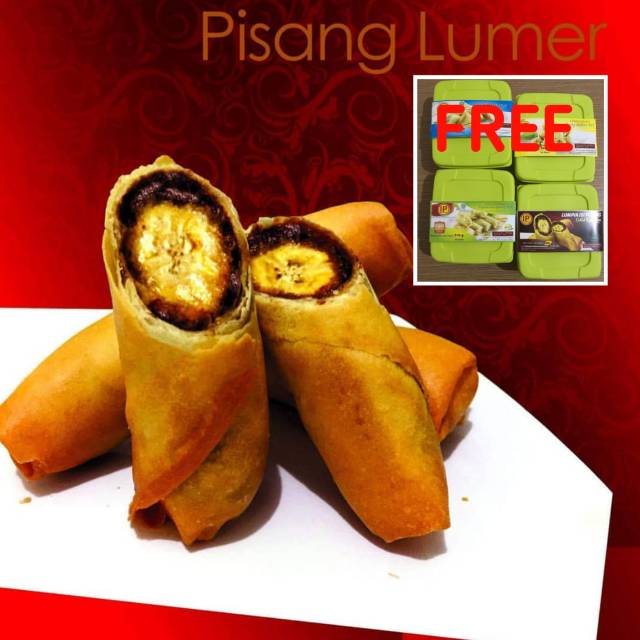 Lumpia Pisang Cokelat Keju Lumer