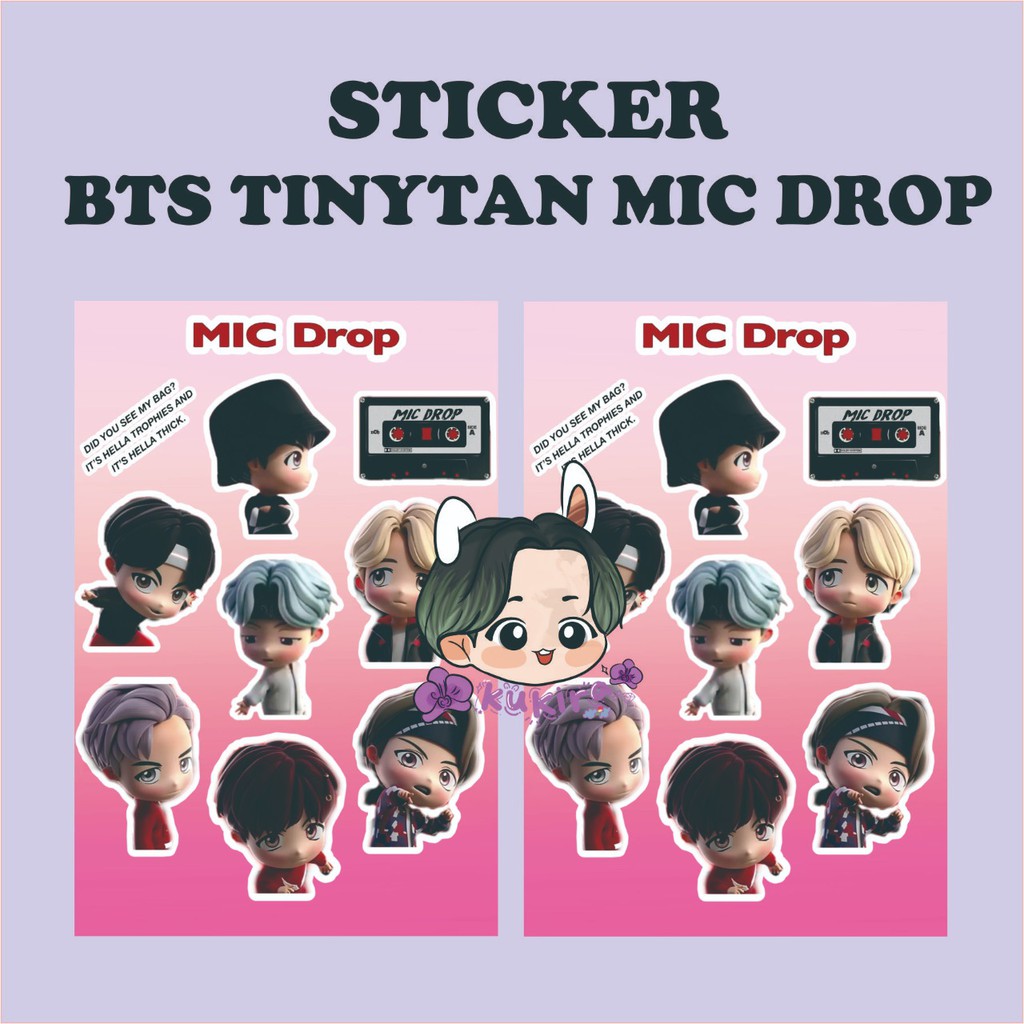 STICKER BANGTAN TINYTAN MIC DROP