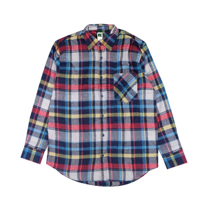 Russ Shirt Flanel Flux Yellow Motif 6