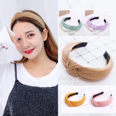 Bando Cantik Wanita Model Simpul Original Aksesoris Rambut Headband Korean Version